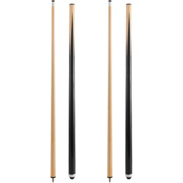Tacos de Billar HMQQ - 42/48/58 Pulgadas - Set de 2 o 4 - Punta de Cuero 13mm
