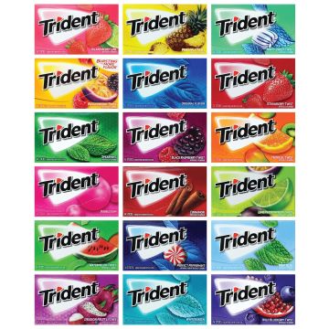 Trident Chicle Surtido Sin Azúcar (10 unidades)