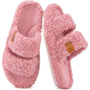 EverFoams Pantuflas Mujer Suaves Memory Foam Punta Abierta