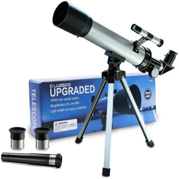 Telescopio para Niños 50mm 100x Aumentos con Trípode y Accesorios