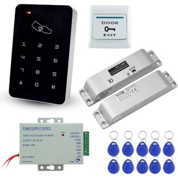 Kit completo de control de acceso RFID con cerradura eléctri
