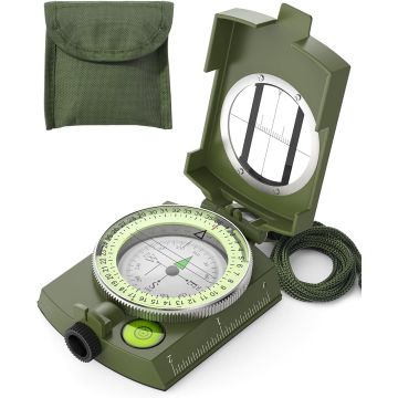 Brújula Sportneer Impermeable con Correa y Estuche para Camping